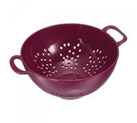sourcing map Mini passoire alimentaire avec double poignée, passoire à riz en plastique pour fruits, pâtes et légumes, violet