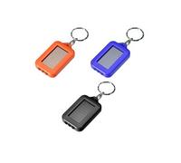 sourcing map- Mini porte-clés LED à énergie solaire, lampe torche de Camping et de randonnée, 3 pièces, bleu noir Orange