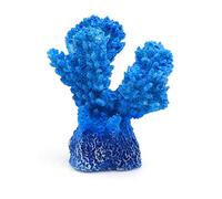 sourcing map Mini Résine Betta Aquarium Déco Reef Bleu 1pc pour Aquarium