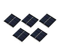 sourcing map Mini Solaire Panneau Cellule 1.5V 60mA 0.09W 30mm x 30mm pour Bricolage Électrique Alimentation Projet Paquet de 5