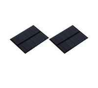 sourcing map Mini Solaire Panneau Cellule 5V 90mA 0.495W 70mm x 55mm pour Bricolage Électrique Puissance Projet Paquet de 2