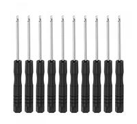 sourcing map Mini Tournevis à fente, 1,5mm Tête plate pour Montre Lunettes Métal Boucle Électronique Réparation, 10Pcs