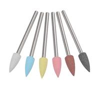 sourcing map Monté Meulage Mèches Broyeur Têtes Silicone Polissage Roues pour Rotatif Outils 5mm Diamètre Multicolore 6pcs