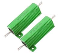 sourcing map Montée sur châssis 2 x 50 W 330 ohms 5% d'aluminium cas résistances bobinées Vert