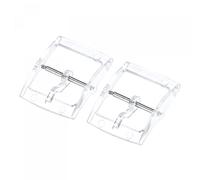 sourcing map Montre Bracelet Fermoir Remplacement Plastique Boucle pour 16mm Largeur Montre Bracelets Transparent 2 Pièces