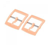 sourcing map Montre Bracelet Fermoir Remplacement Plastique Boucle pour 16mm Largeur Montre Bracelets Clair Orange 2 pièces