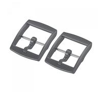sourcing map Montre Bracelet Fermoir Remplacement Plastique Boucle pour 20mm Largeur Montre Bracelets Gris 2 Pièces