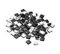 sourcing map Mosaïque Carrelage Tuile Tesselle, Verre Mince Mini Bricolage Fait Main Sans Cristal Pierre Artisanat Loisir Creatif (Noir Paquet 220)