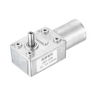 sourcing map Moteur à vis sans fin DC 12 V 120 tr/min 6 mm D Réduction Moteur électrique réducteur couple élevé basse vitesse Mini moteur à vis sans fin