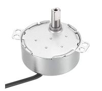 sourcing map Moteur Synchrone AC 220-240V 4W Double Plat Arbre 5-6RPM