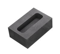 sourcing map Moule de Lingot en Graphite pour la Coulée de Métaux en Fusion, Or, Argent, Cuivre, Laiton, 1,77"x0,55"x0,39" (100g d'Or/52g d'Argent)