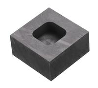 sourcing map Moule de Lingot en Graphite pour la Coulée de Métaux en Fusion, Or, Argent, Cuivre, Laiton, 0,79"x0,79"x0,39" (76g d'Or/38g d'Argent)