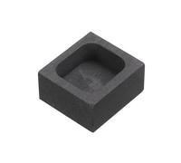 sourcing map Moule de Lingot en Graphite pour la Coulée de Métaux en Fusion, Or, Argent, Cuivre, Laiton, 0,71"x0,63"x0,28" (25g d'Or/14g d'Argent)