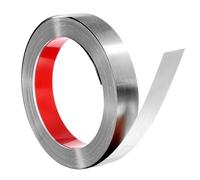 sourcing map Moulure murale en acier inoxydable - 10 m x 3 cm - Bande décorative en métal pour plafond, mur, carrelage, miroir - Argent brossé