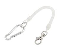 sourcing map mousqueton cordon bobine porte-clés ressort Crochet fermoir transparent