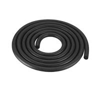 sourcing map Mousse Caoutchouc Étanche coupe-froid 5mm Diamètre 1 Mètre Long Noir