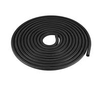 sourcing map Mousse Caoutchouc Étanche coupe-froid 6mm Diamètre 3 Mètres Long Noir