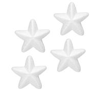 sourcing map Mousse Étoiles pour Bricolage Arts et Artisanat 2,56 x 2,56 Pouces Polystyrène Étoiles pour Noël Sapin, Bricolage Maison Artisanat Projet 4 Paquet