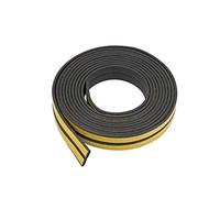 sourcing map Mousse Ruban Adhésif Météo Décapage 9mm Large 2mm Épais 2,5 Mètres Long Noir 2Pcs