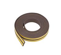 sourcing map Mousse Ruban Adhésif Météo Décapage 9mm Large 2mm Épais 2,5 Mètres Longs Marron 2Pcs