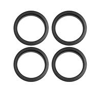 sourcing map Moyeu Roue Anneau Centre Auto Centre Alésage Bague de Centrage 73,1 mm 60.1 Plastique Noir 4pcs