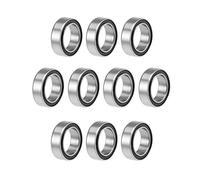 sourcing map MR128-2RS Gorge Profonde Bille Roulements 8mm x 12mm x 3.5mm Double Scellé Chrome Acier P6(ABEC3) 10Pcs