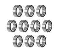 sourcing map MR128-2RS Rainure Profonde Roulement Billes 8mm Interne Dia 12mm OD 3.5mm Alésage Double Scellé Chrome Acier Z2 10Pcs