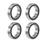 sourcing map MR128K Rainure Profonde Roulement Billes 8mm ID 12mm OD 2.5mm Épaisseur Type Ouvert Chrome Acier Z2 4Pcs