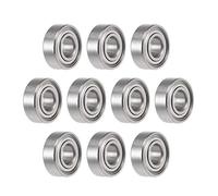 sourcing map MR73ZZ Gorge Profonde Bille Roulements 3mm x 7mm x 2.5mm Double Blindé Chrome Acier P0(ABEC1) 10Pcs