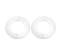 sourcing map Mur Division Bride, 2pcs 304 Inox Acier Rond Rosace Plaque pour 80mm Diamètre Tuyau