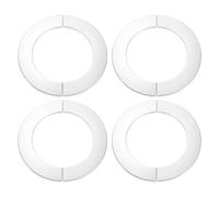 sourcing map Mur Division Bride, 4pcs 201 Inox Acier Rond Rosace Plaque pour 100mm Diamètre Tuyau