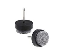 sourcing map Nail On Furniture Feutre Pads Glide Chair Table Leg Protector 17mm Dia Black 16pcs