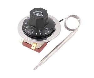 sourcing map NC AC 250 16A 30-85C Température Contrôle Interrupteur Capillaire Thermostat pour Four Réfrigérateur