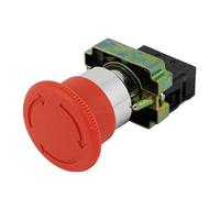 sourcing map Nc verrouillage Panneau Rouge d'arrêt d'urgence Bouton poussoir Interrupteur Xb2-bs542