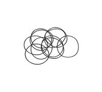 sourcing map Nitrile Caoutchouc Joints Toriques 35mm OD 33mm ID 1mm Largeur Métrique Joint Étanchéité Paquet de 10