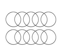 sourcing map Nitrile Caoutchouc Joints Toriques 62mm OD 59mm ID 1.5mm Largeur Métrique Nitrile Caoutchouc Joint Étanchéité Paquet de 10