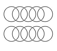 sourcing map Nitrile Caoutchouc Joints Toriques 70mm OD 66mm ID 2mm Largeur Métrique Joint Étanchéité Paquet de 10