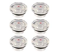 sourcing map Niveau D'Huile Compresseur D'Air Jauge Plastique 20mm 6Pcs