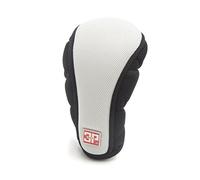 sourcing map Noir blanc microfibre Fermeture Auto pommeau changement couvercle commande