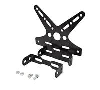 sourcing map Noir Moto Type Queue fourchue Support Plaque immatriculation réglable Frame Stand