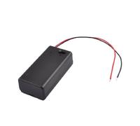 sourcing map Noir Plastique Stockage Paire SBH-9V Batteries Interrupteur Batterie Support Boîtier Boîte