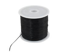 sourcing map Noir Stretchy élastique Cristal Chaîne Fil pour perler Spool 50M