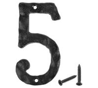 sourcing map Numéro d'adresse de maison, 14 cm, numéro mural vintage en fonte pour maison, rue, bureau, boîte aux lettres, noir