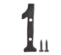 sourcing map Numéro de Maison Domicile 3 Pouce Coulé Fer Numéro 1 pour Hôtel Boites aux Lettres Adresse Enseigne