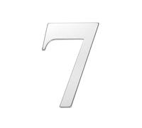 sourcing map Numéros de maison de 5,1 cm, en acier inoxydable 304, autocollants pour porte de boîte aux lettres, panneau d'adresse extérieur pour bureau, hôtel, appartement, jardin (argenté 7)