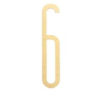 sourcing map Numéros de maison en laiton massif de 10 cm de hauteur pour extérieur, boîte aux lettres nordique, autocollants pour décoration murale, porte, appartement, bureau, hôtel, chambre, adresse