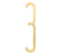 sourcing map Numéros de maison en laiton massif de 10 cm de hauteur pour extérieur, boîte aux lettres nordique, autocollants pour décoration murale, porte, appartement, bureau, hôtel, chambre, adresse