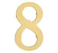 sourcing map Numéros de maison pour extérieur, 7,1 cm, autocollants magnétiques en laiton pour boîte aux lettres, appartement, bureau, hôtel, chambre (numéro 8)