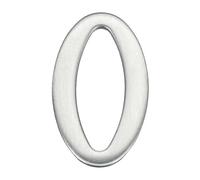 sourcing map Numéros de maison pour l'extérieur, 4,7 cm - Autocollants autocollants en alliage d'aluminium pour boîte aux lettres - Pour appartement, bureau, hôtel, chambre (numéro 0)