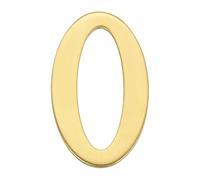 sourcing map Numéros de maison pour l'extérieur, 7,1 cm en laiton massif, numéros de boîte aux lettres autocollants, numéros d'adresse en métal pour porte, appartement, bureau, finition brossée